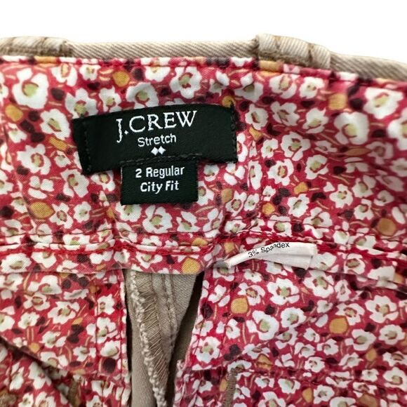 J. Crew ~ Khaki colored Chinos ~ size 2R ~ City Fit ~ Stretch added - Picture 8 of 8
